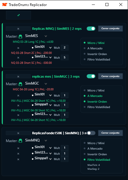 Replicador vista reducida